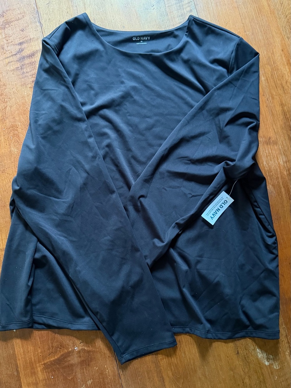 Old Navy Black Long Sleeve Athletic Top